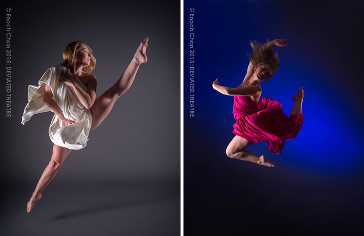 Reston dancer Dana Yasek with DEVIATED THEATRE. Photos by Enoch Chan.
