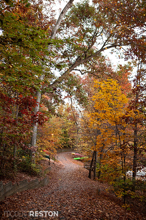 Lake Audubon in fall - Reston, Virginia